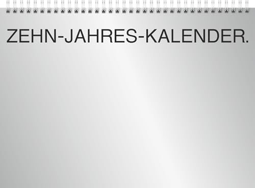 BRUNNEN Zehnjahres-Kalender A4 quer (2025-2034), 1 Seite = 12 Monate, 297 × 210 mm