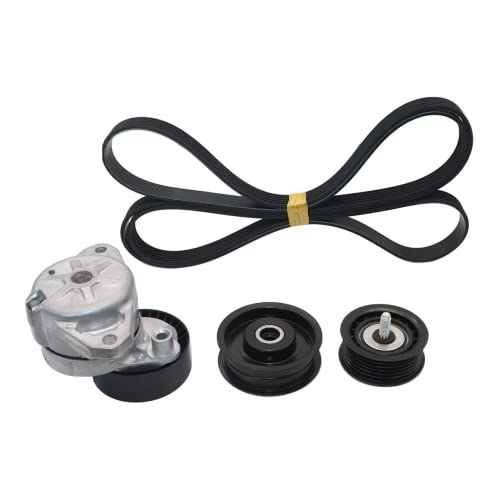 Priprilod Engine Drive Belt Tensioner And Idler Pulley Serpentine Belt Kit Replace 2722021419 2722000270 2722021019 Compatible With Mercedes-Benz 2006 2007 2008 2009 2010 2011 #TOP1