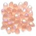 Czech Glass Beads 9mm TearDrop Rose Ghost Matte AB Pink(50)