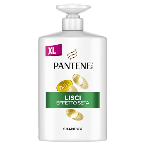 Pantene Pro-V Shampoo Lisci Effetto Seta per capelli Crespi e Opachi, con Pro-V e Active Nutri-Plex, 1000 ml