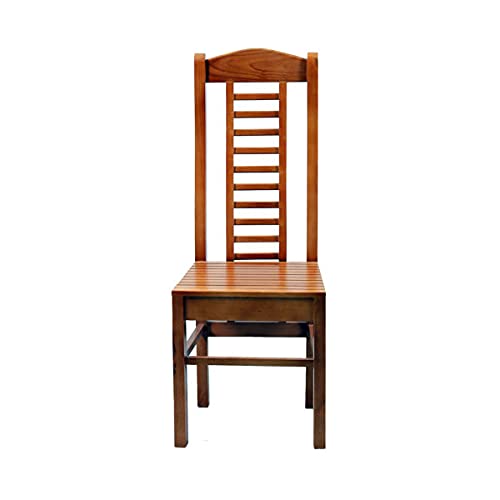 LSGF Modern Teak Wooden Dining Chair Timber Seat Dinning Chairs