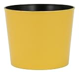Cheung's Home Decorative Modern Round, 7' Yellow Planter with a Tapered Body