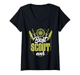 donna el mejor explorador de la historia scouting escursioni scout maglietta con collo a v