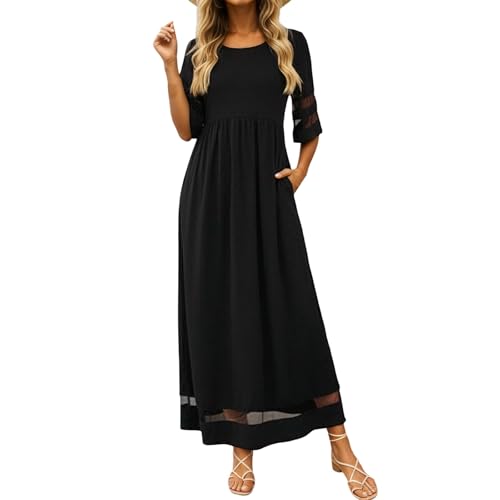 Robe d'été en tulle grande taille pour silhouette trapèze