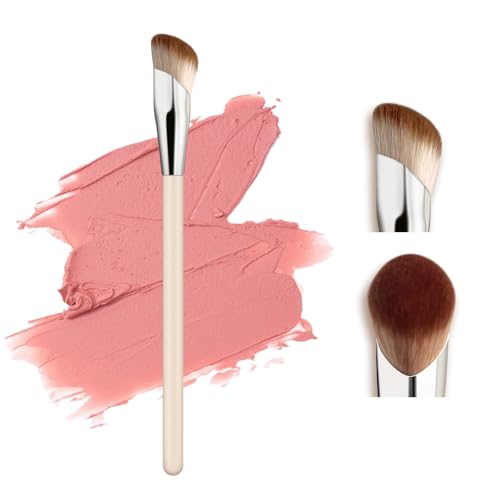 MUIIGOOD Angled Blush Brush, Face Makeup Liquid Blush Brush For A Sculpted Look, Great For Cream,...