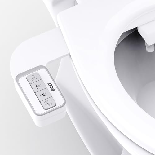 DCET Bidet Attachment, 0.23' Ultra-Slim No Gap Design, Non-Electric Self-Cleaning Bidet with Dual...