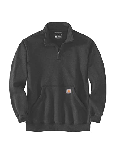 Image of Carhartt Men's Marquette 1 /4-Zip Mock-Neck Sweatshirt