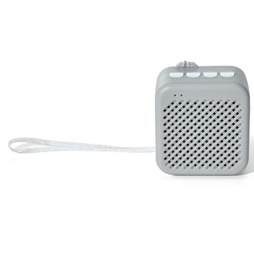 Portable Mini Bluetooth Speaker Outdoor Portable Lanyard Support Wireless Bluetooth 5.4 TF Card FM Radio Music Headphones (Grey)