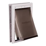 PetSafe   Porte pour Animaux de Compagnie pour Conditions Climatiques Extrêmes   Triple Volet, Économie d'Énergie, Cadre Personnalisable   Moyen