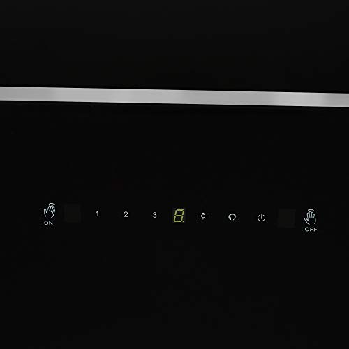 Image of Faber 90 cm 1500 m /hr angular Kitchen Chimney (HOOD APEX FLHC SC BK 90, Filterless technology, Touch Control, Black)