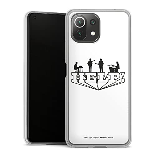 DeinDesign Coque Slim Compatible avec Xiaomi Mi 11 Lite Coque Ultra Fine Coque en Silicone Ultra Fine The Beatles Help… - Les Beatles, Paul McCartney, John Lennon, RIngo Starr, George Harrison DeinDesign Coque Slim Compatible avec Xiaomi Mi 11 Lite Coque Ultra Fine Coque en Silicone Ultra Fine The Beatles Help…