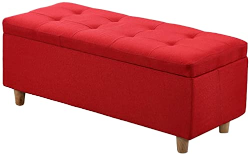 Pouf de rangement en tissu de 78,7 cm parfait pour un coin lecture près du canapé
