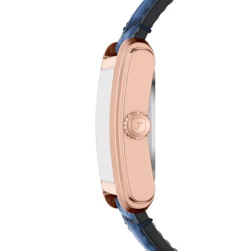 Fossil Carraway Blue Automatic Leather Watch ME3274 - Image 4