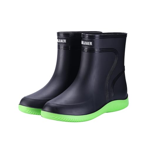 Generisch Zapatos Hombre Zapatilla de deporte de tacón 97, botas de lluvia para mujer con hebilla, punta y botas medianas para mujer Zapatos de hombre Clásico, GN1, 39 EU