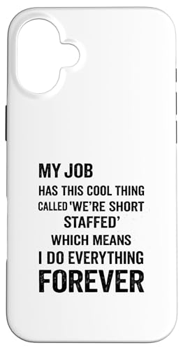 Funny Workplace ���[���A ���p �O���t�B�b�N ����ȎЈ� �X�}�z�P�[�X iPhone 16 Plus �p
