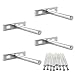 SpeedDa 4pcs 10mm x 70mm Metal Hidden Concealed Invisible Shelf Support - 3" Hardened - Low Profile Blind Mounts for wall ShelvingBracket
