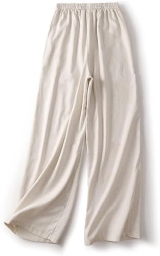 Women's Wide Leg Spring/Summer Loose Elastic Waist Casual Pants2