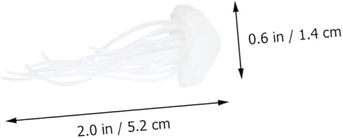 Miniatura 4 de 10 piezas de medusas rellenas de pegamento en miniatura, animales de resina, mariposas decorativas para pared, material de relleno de resina epoxi,