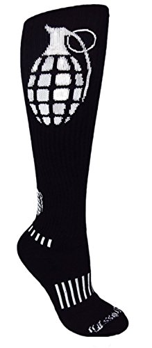 Black and White The Ultimate Grenade Fitness Knee-High Socks
