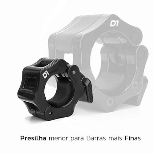 Par Presilhas Lock Jaw Collar 25mm P/Barra de Musculação Standard - D1fitness