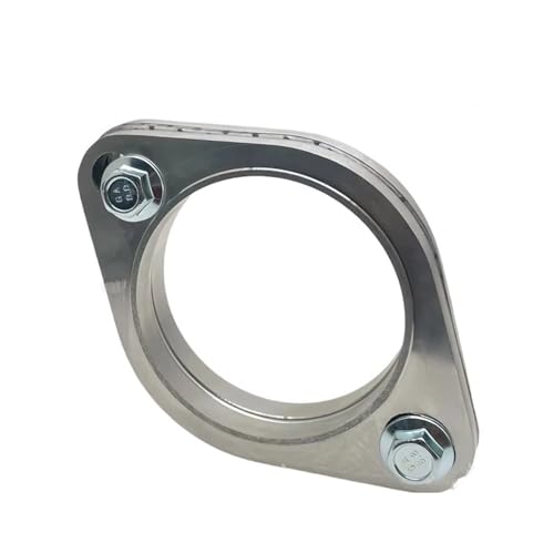車 バイク 排気管 マフラー フランジ ジョイント キット ユニバーサル 2穴 304 ステンレス スチール 51MM 63MM 76MM 車用マフラーカッター(3.5 inch 89mm)