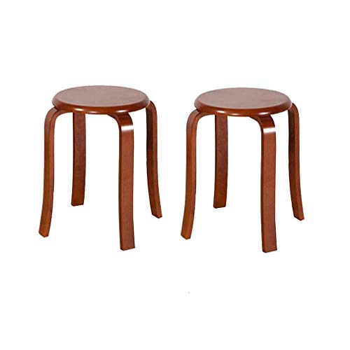 Mesa de comedor redonda con taburete de madera maciza para sala de estar 3