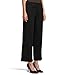 Liverpool Los Angeles Women's Stride Mid-Rise Crop Wide Leg Jean 28'' Inseam Black Rinse 12