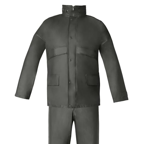 WOLFPACK LINEA PROFESIONAL Traje de Agua Impermeable Verde Poliuretano Talla 7-L