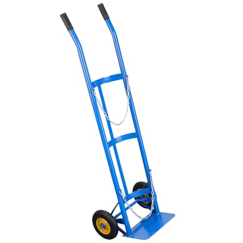 GLJTUO Oxygen Tank Carrier with Wheels - Heavy-Duty Gas Cylinder Hand Cart & 40L Propane Tank Dolly - Ideal for Hospitals, Clinics, and Factories - Portable Gas Cylinder Rack,6