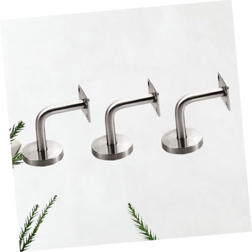 Support mural acier inoxydable solide TEHAUX avec fixation murale renforcée pour rampe