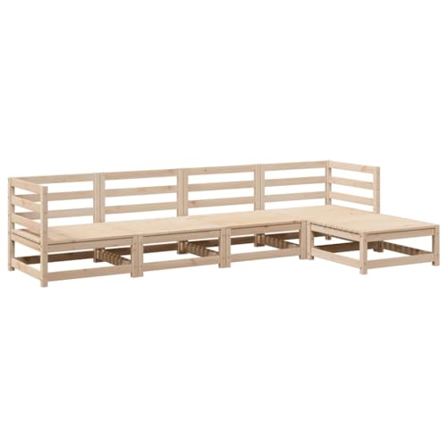Canapé de jardin en pin massif modulable et robuste pour balcon et véranda - 3