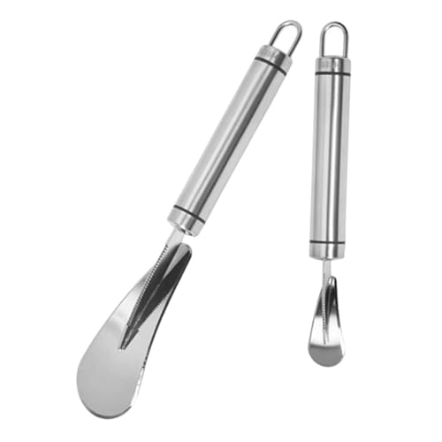 Alipis 2 Pezzi Apri apriscatole di pomelo apri arancione agrumi serrato cucina Cutter taglia frutta tagliauva coltello da pompelmo dispositivo per sbucciare la frutta Acciaio inossidabile
