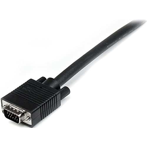 Startech.com Vga To Vga Cable - 1 Ft - Hd15 M/M - Coax High Resolution - Computer Monitor Cable - Video Cable - Vga Monitor Cable (Mxt101Mmhq1) #TOP6