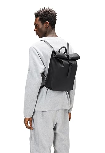 RAINS Rolltop Rucksack Mini (Black)3