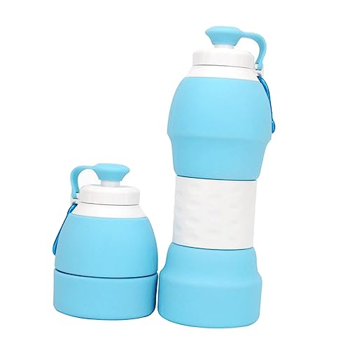 Bouteille eau pliable silicone pour éviter l'encombrement dans le sac