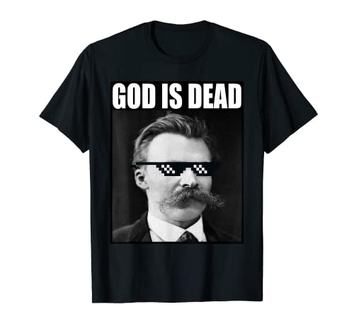 Friedrich Nietzsche | God is dead | Occhiali da sole Meme divertente Maglietta