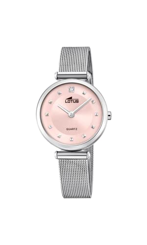 Montre femme Lotus à quartz avec verre minéral et étanchéité 5 ATM