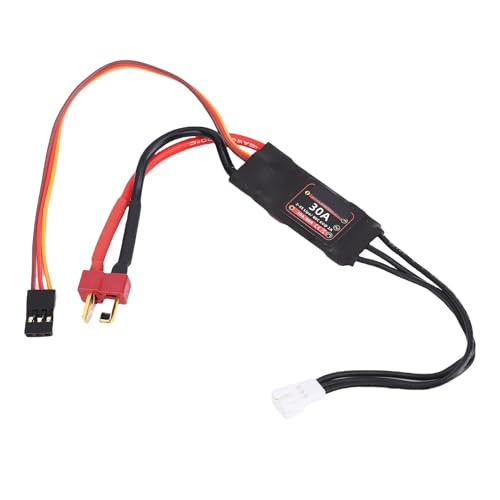 Brushless ESC 30A, Keenso AM32 Open Source Speed Controller for 1224 1621 2204 Motors Adjustable Drag Brake Unidirectional & Bidirectional Running Smooth Throttle
