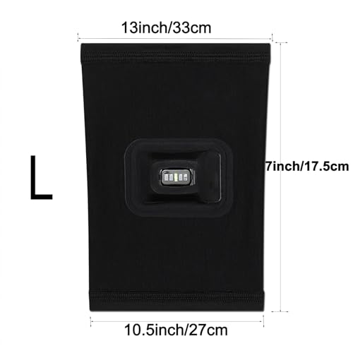 Fitcent Arm Sleeve Heart Rate Monitor Accessories for Whoop 5.0 ONE+Peak/Whoop MG Life/Whoop 4.0, Bicep Wear for Whoop 5.0 Whoop 4.0 Fitness Tracker (L)