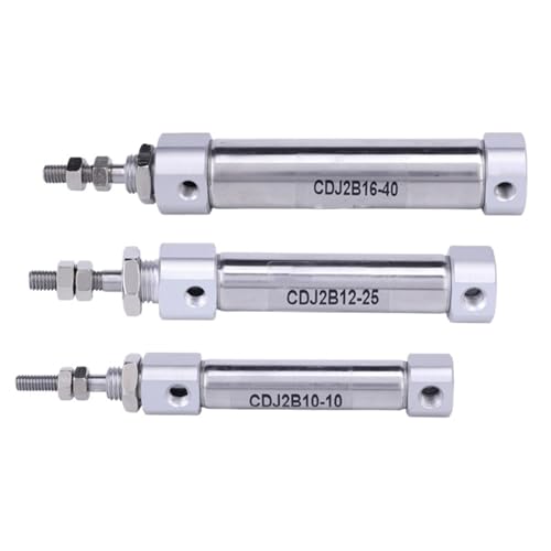 Cilindro neumático CDJ2B12 de doble efecto con carrera de 200mm para automatización 5