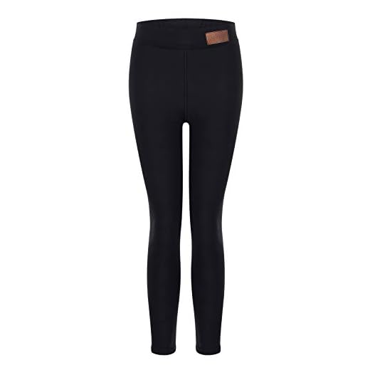 UJUNAOR Damer vinter leggings fleece fodrad håller varma långa byxor långa leggings