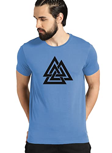 Image of ADRO 100% Cotton Lycra Tshirts for Men Combo Pack of 3 | Regular Fit | Printed T Shirt | Round Neck Half Sleeve| Mens Tshirts
