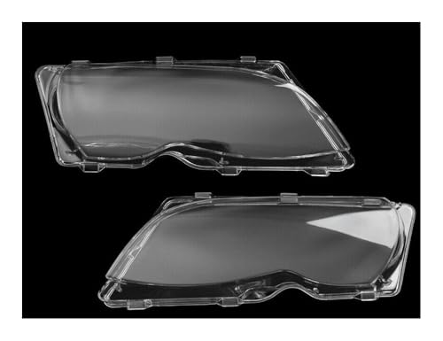 Lentille boîtier phare auto anti-jaunissement pour Série 3 E46 berline 2002 à 2005