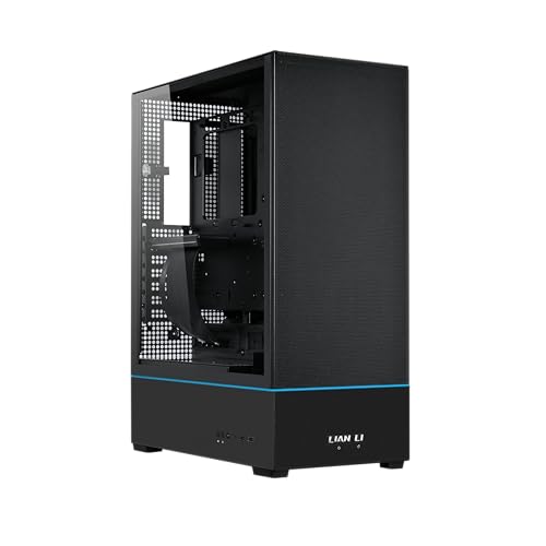 Lian Li SUP 01-45L Stand-Up Platform case- Independent Chamber Direct Cooling design-510mm PCIe 4.0 Riser Cable-Pre-Installed 3X 120mm Fans-Dual ARGB Strips-Supports 360mm/280mm AIO-Black (SUP01X.US) by Lian Li - Used condition - US$64.99