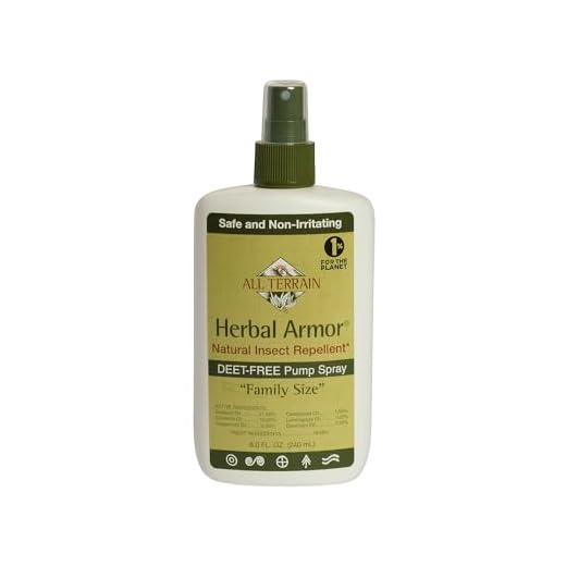 All Terrain Herbal Armor Natural Insect Repellent, DEET-FREE Pump Spray, 8 Ounce, Family-Size
