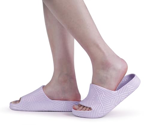 Image of Weweya Slides for Women and Men - Bathroom Shower Shoes - Non Slip House Slippers - Lightweight Beach Sandals
