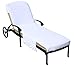 SALBAKOS Lounge Chair Cover Luxury Turkish Cotton Side Pocket Option Eco-Friendly (32"x102" with Side Accessory Pocket)