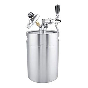 Mini Keg, mini roestvrij stalen biervat, robuust, gezond mini roestvrij staal, biervat, voor thuis, bar, keuken voor thuis, camping, picknick