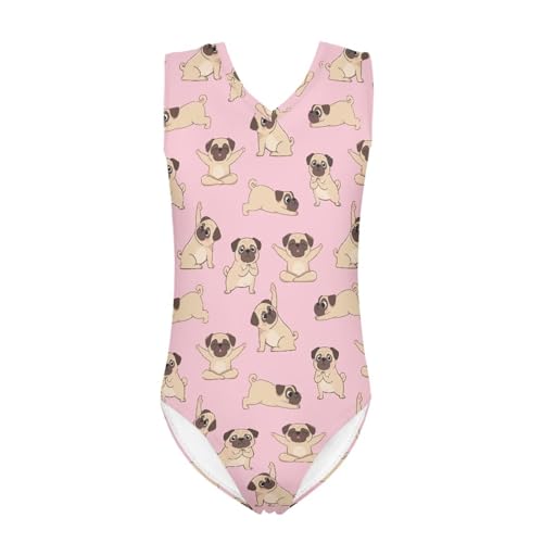 Image of Swimsuits for Girls 3-14 Summer Kids Bathing Suits Gymnastics Leotards One Piece Swimwear