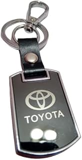 ميداليه مفاتيح متوافق مع شعار تويوتا من المعدن المطلى نيكل لامع